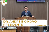 Dr. André é Eleito novo Presidente da Câmara