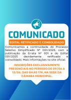 EDITAL RETIFICADO E CONSOLIDADO
