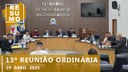 Resumo da 13ª Reunião Ordinária Resumo da 13ª Reunião Ordinária