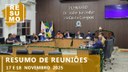 Resumo da 14ª Reunião Extraordinária e 40ª Reunião Ordinária
