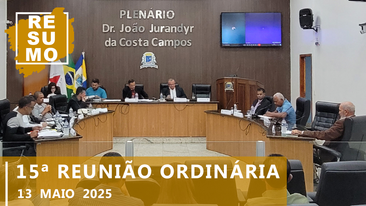 Resumo da 15ª Reunião Ordinária