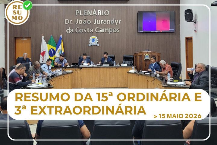 Resumo da 15ª Reunião Ordinária e 3ª Reunião Extraordinária de 2026