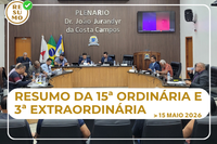 Resumo da 15ª Reunião Ordinária e 3ª Reunião Extraordinária de 2026