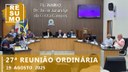 Resumo da 27ª Reunião Ordinária Resumo da 27ª Reunião Ordinária