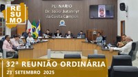 Resumo da 32ª Reunião Ordinária