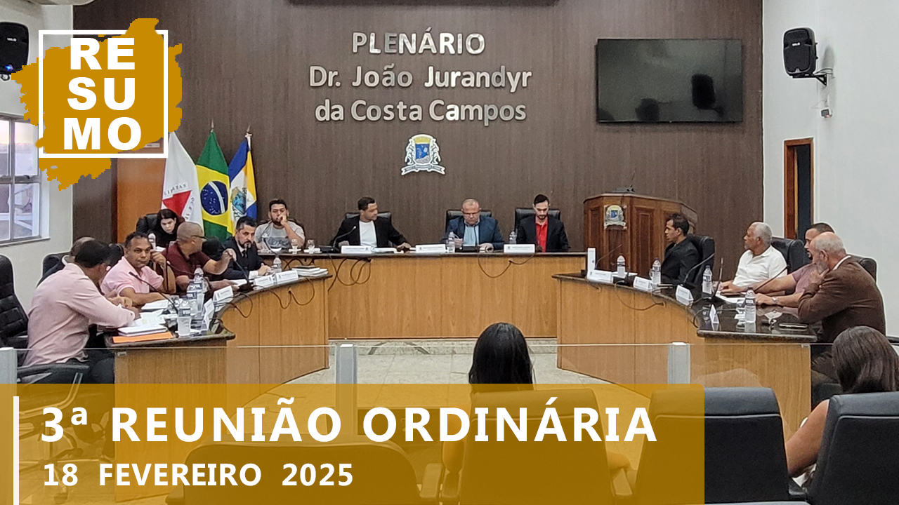 Resumo da 3ª Reunião Ordinária de 2025