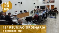 Resumo da 42ª Reunião Ordinária