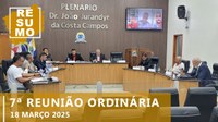 Resumo da 7ª Reunião Ordinária