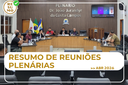 Resumo de Sessões Ordinárias e Extraordinária