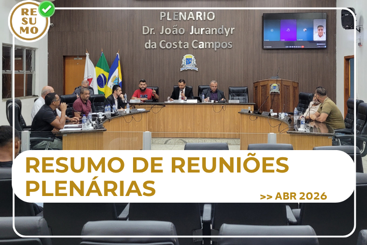 Resumo de Sessões Ordinárias e Extraordinária