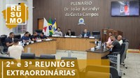 Resumos da 2ª e 3ª Reuniões Extraordinárias